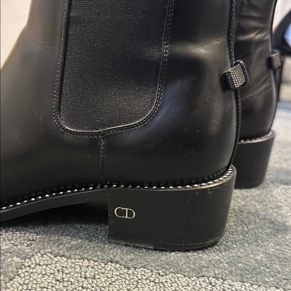 Authentic Christian Dior woman’s Black Leather Boots - Picture 4 of 9
